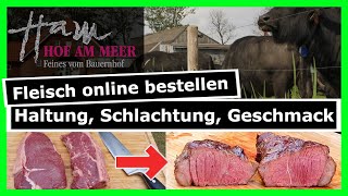 Fleisch ONLINE bestellen Hof am Meer im Test UNFASSBAR [upl. by Chandos]