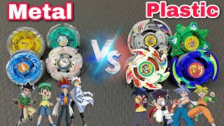 Main Character Showdown  Plastic Gen Vs Metal Gen Beyblade Fight [upl. by Aisyat]