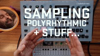 Analog Rytm MKII Sampling Polyrhythmic polymeter QPerformance Stuff [upl. by Koenraad]