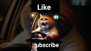 Drunk driving cat ai drink driving aistories aicat catstories cat shorts viralvideo [upl. by Yarvis]