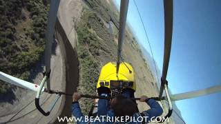 Ultimate Trike Flying  Extreme Microlight Maneuvering up Carson River [upl. by Denny907]