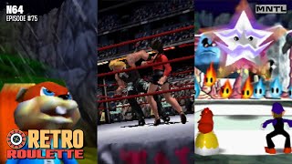 Conkers Bad Fur Day WWF No Mercy amp Mario Party 3 │ N64 Episode 75 │ RETRO ROULETTE [upl. by Garcon9]