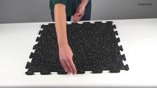 Interlocking Rubber Floor Tiles 2x2 Ft x 8 mm  Greatmats [upl. by Lawler903]