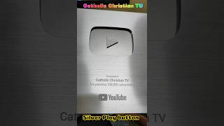 Thankyou Subscribers🙏🙏🙏 Silver play button award for Catholic Christian TV [upl. by Anirrok]