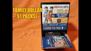 Family Dollar 2023 2024 NBA Hoops Value Packs for 1 Wembanyama Hits [upl. by Aliel]