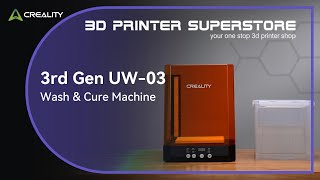 Creality UW03 Washing Curing Machine for postprocessing resin 3D prints [upl. by Adni]