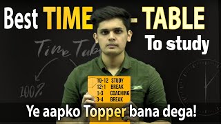 Best Time Table for Students🔥 Secret of every Topper🤯 15 day challenge [upl. by Annayi950]