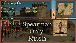 2 Setting Out  Rush  Spearman Only  Stronghold Crusader [upl. by Ezeerb]