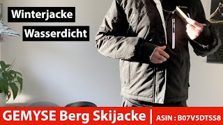 GEMYSE Berg Skijacke Herren Wasserdicht Winddichte Fleece OutdoorWinterjacke mit Kapuze  Unboxing [upl. by Katzir]