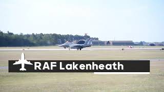 F15 Departures at RAF Lakenheath  Tower Buzz [upl. by Abbottson850]