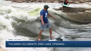 Tulsans celebrate Zink Lake opening [upl. by Idas558]