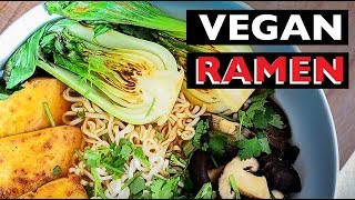 VEGAN RAMEN RECIPE  How to make Miso Broth Noodle Soup ビーガンラーメン [upl. by Etnohc]