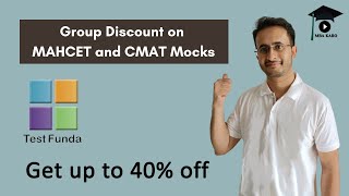 Group Discount on Testfunda MAHCET and CMAT Mocks [upl. by Geibel891]