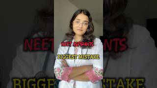 🛑NEET Aspirants Biggest Mistake ❌ medicalstudent neet mbbs shorts [upl. by Tiffy115]