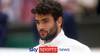 Matteo Berrettini out of Wimbledon with Covid19 [upl. by Sherl]