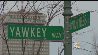 Red Sox Fans Mixed Over Yawkey Way Name Change [upl. by Wichern]