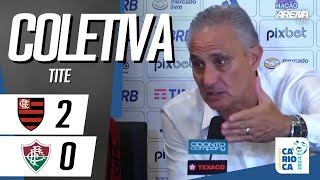 COLETIVA TITE  AO VIVO  Flamengo x Fluminense  Cariocão 2024 [upl. by Heisser]