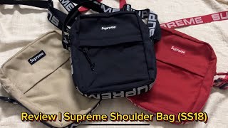 Review  Supreme Shoulder Bag SS18 [upl. by Ayeki146]