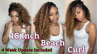 Beach Curl In 18 inches  Freetress Beach Curl  BEST CROCHET HAIR EVER [upl. by Sitoiyanap]