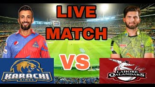 🔴PSL LIVE LAHORE QALANDARS vs KARACHI KINGS MATCH 25 LIVE COMMENTARY  KK vs LQ LIVE [upl. by Phyllida]