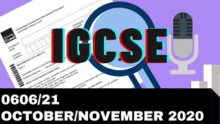 IGCSE Add Math October November 2020 Paper 21 060621 [upl. by Gainer]