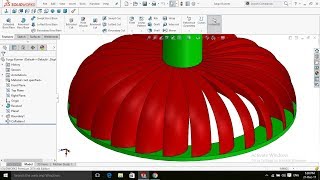 SolidWorks Tutorial Design of Turgo Turbine Runner [upl. by Imim750]