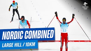 Nordic Combined  Mens Large Hill  Individual 10km  Full Replay  Beijing2022 [upl. by Dyrraj]