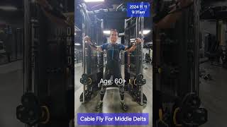 Cable Fly For Middle Delts Daily SHORT Strength Training motivation 2024 11 11 [upl. by Gentilis]