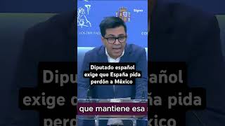 Diputado español Pisarello exige a España pedir perdón a México por la Conquista este 12 de Octubre [upl. by Oznole402]