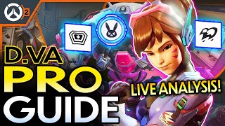 1 PRO OVERWATCH 2 DVA GUIDE  DVA GAMEPLAY  HOW TO PLAY DVA  ABILITIES [upl. by Ahseinod759]