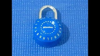 Picking 95 How to crack a Master Lock quot1590Dquot dial combination lock [upl. by Theda]