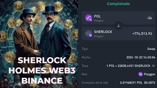 ¿COMO ADQUIRIR SHERLOCK HOLMES A TRAVÉS DE LA WEB3 DE BINANCE PASO A PASO 🕵🏻‍♂️ [upl. by Aehtela779]