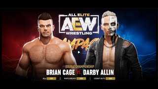 ALL ELITE  Double Championship Brian Cage vs Darby Allin [upl. by Velda]