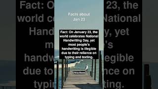 Facts About The DATE  Jan 23  Historical Facts [upl. by Einittirb824]