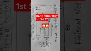 BARC FITTER SKILL TEST 1ST SHIFT 3 OCTOBER 2024 ISROdrdo nsti BARC npcil trending sail [upl. by Thorsten268]