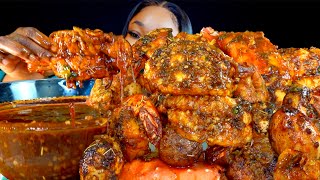 KING CRAB SEAFOOD BOIL MUKBANG  DESHELLED  SEAFOOD BOIL MUKBANG  Seafood  Mukbang [upl. by Yaron]