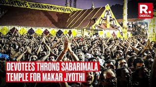 Devotees throng Keralas Pamba to see Makara Jyothi at Sabarimala temple [upl. by Cliff]