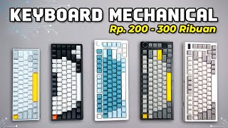 5 Rekomendasi KEYBOARD MECHANICAL MURAH Terbaik 2024 Harga 200300 Ribuan [upl. by Berton805]