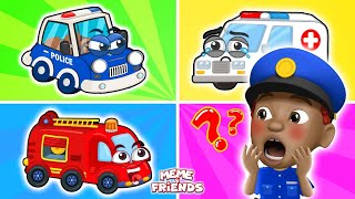 Policeman Drives Police Car Song 🚓 🚑 🚒 Professions  More Best Kids Songs by ME ME and Friends [upl. by Waite]