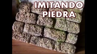 Pared de piedra en porexpan anime icopor [upl. by Nueovas173]