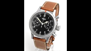 Hanhart Fliegerchronograph 1939 Replika  Limitierte Edition FM12634 [upl. by Sax]