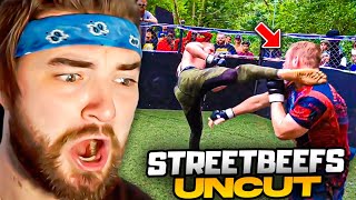 KingWoolz Reacts to STREETBEEFS CRAZY KNOCKOUTS RAWUNCUT [upl. by Ainadi]