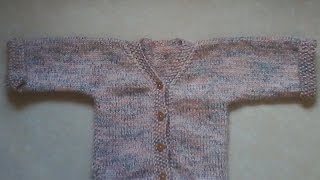 Tuto tricot gilet bébé  tricoter un gilet bien chaud [upl. by Brandea]