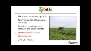 Calcium Products  SO4 amp 98G Fall 2021 Product Webinar [upl. by Ram]