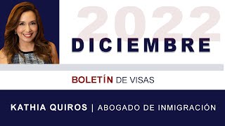 BOLETIN DE VISAS DICIEMBRE 2022  VISA BULLETIN DECEMBER 2022 🥺 Sin avances [upl. by Lubeck]