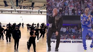 Super Bowl LVI Halftime Show Still DRE Rehearsal vs Live [upl. by Hendrika]