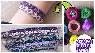 Ã‡OK KOLAY Ä°PTEN ARKADAÅLIK BÄ°LEKLÄ°ÄÄ° YAPIMI  DIY HANDMADE FRIENDSHIP BRACELET [upl. by Valene]