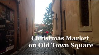 Christmas Market on Old Town Square  Prague [upl. by Honna733]