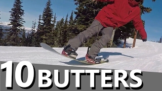 10 Snowboard Butter Tricks to Learn First [upl. by Ahsikyt5]