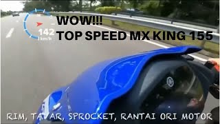 Top Speed Yamaha Y16ZR  MX King 155 Wow [upl. by Allbee]